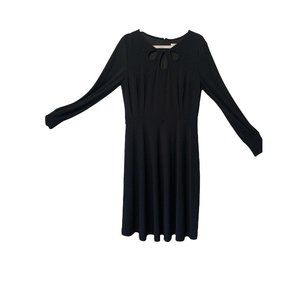 Chetta B Black Jersey Knit Dress Size 12